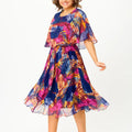 Barbara | Vestido Cómodo de Chifón Talla Grande