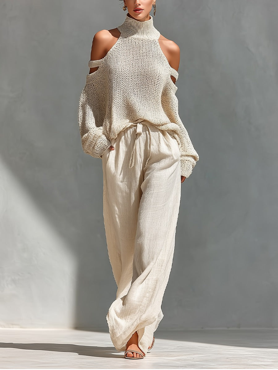 Camilla | Conjunto de punto y lino