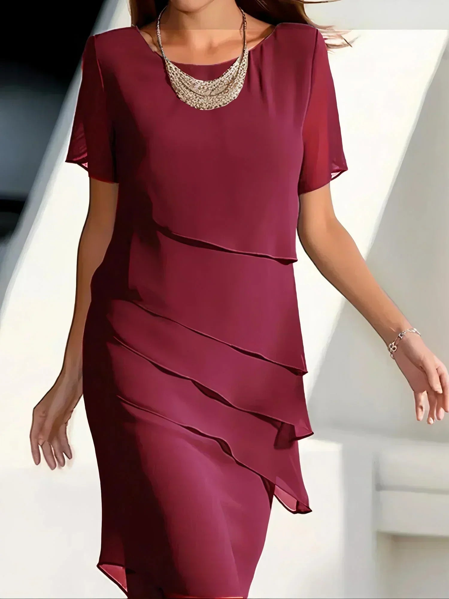 Anastasia | Vestido midi de capas