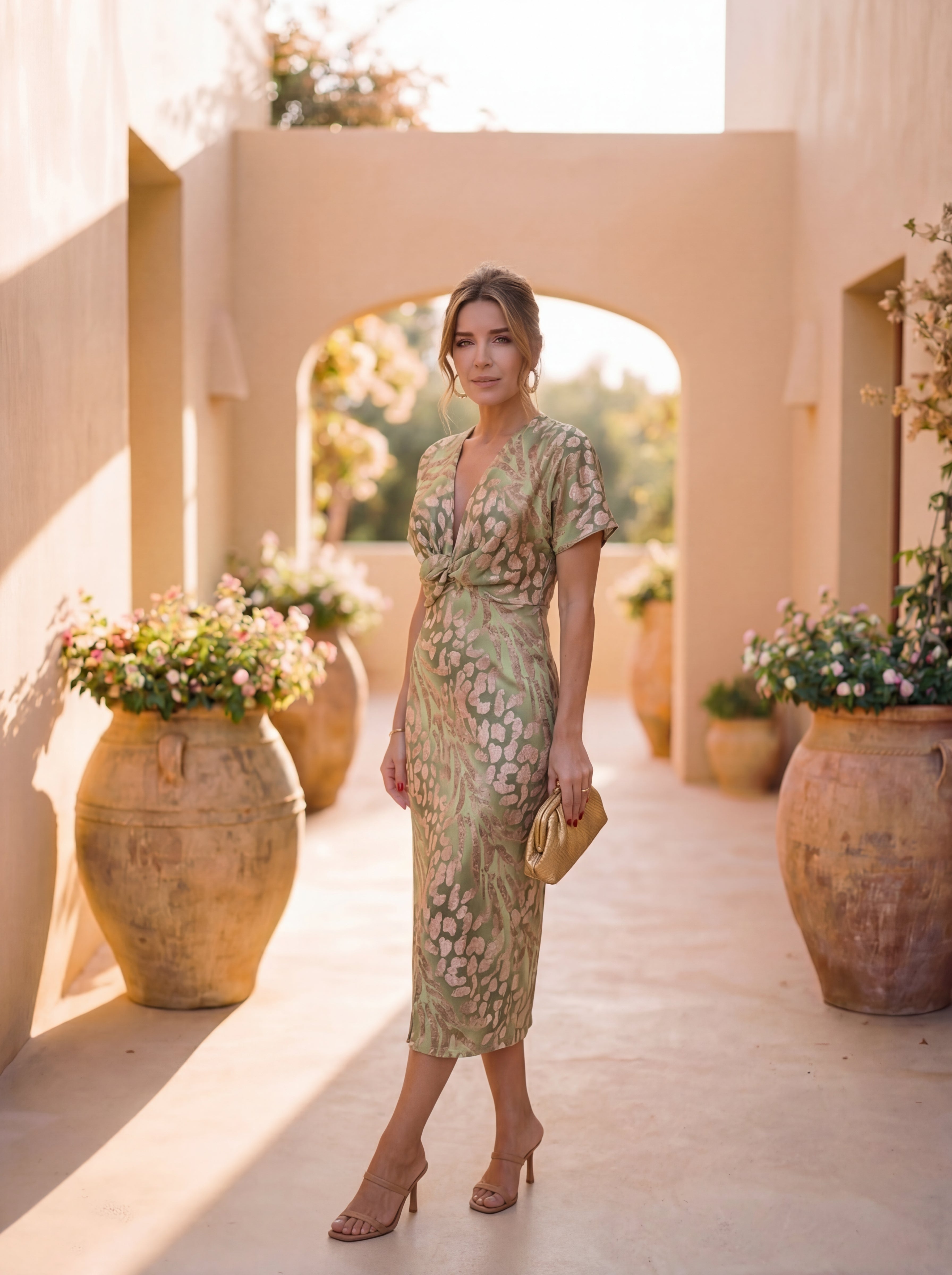 Giulia | Vestido midi elegante fluido