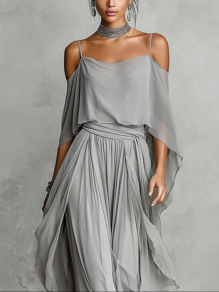 Isabela | Conjunto fluido con top de tirantes y pantalón ligero