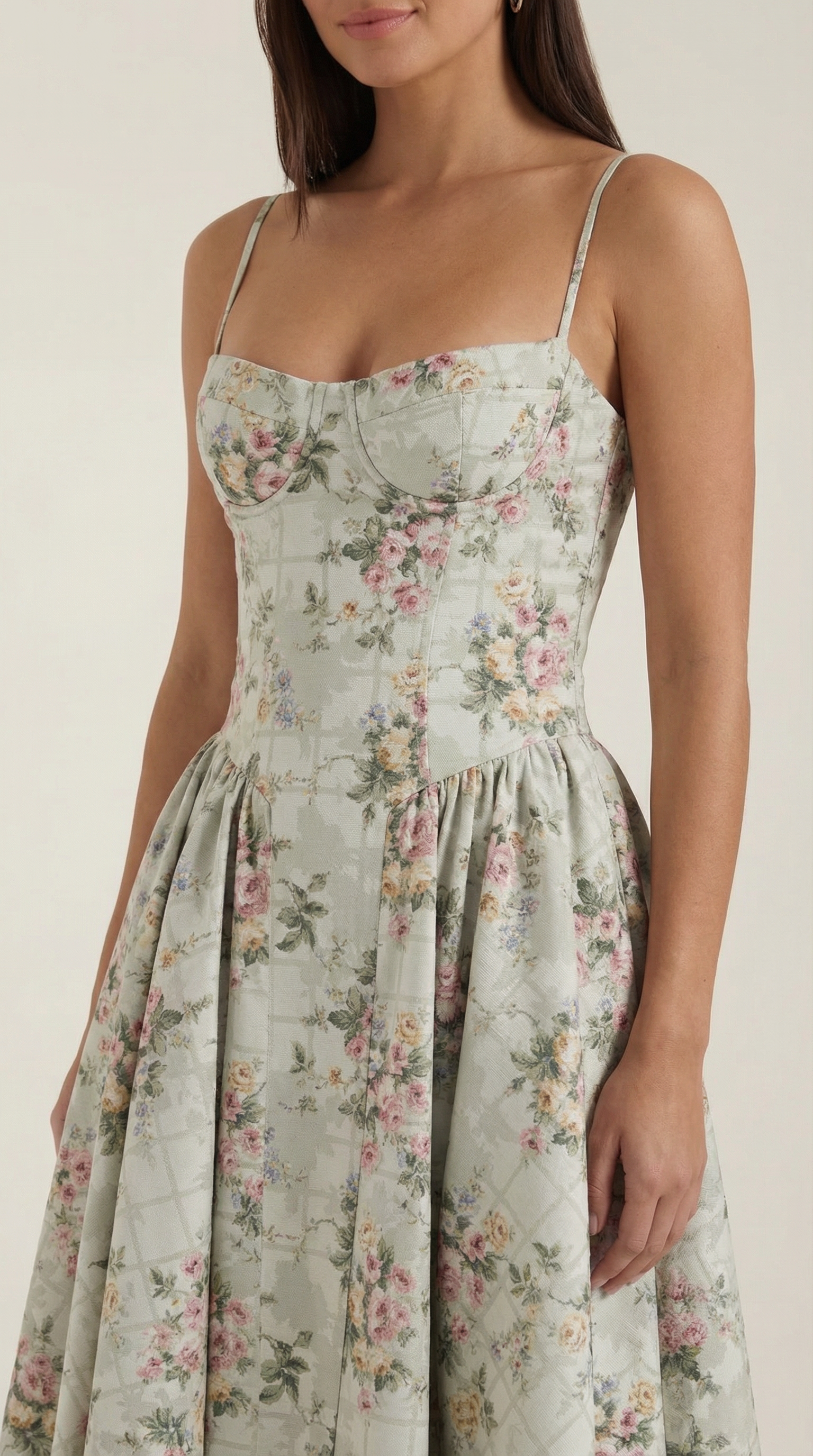 Odette | Midi Corset Floral