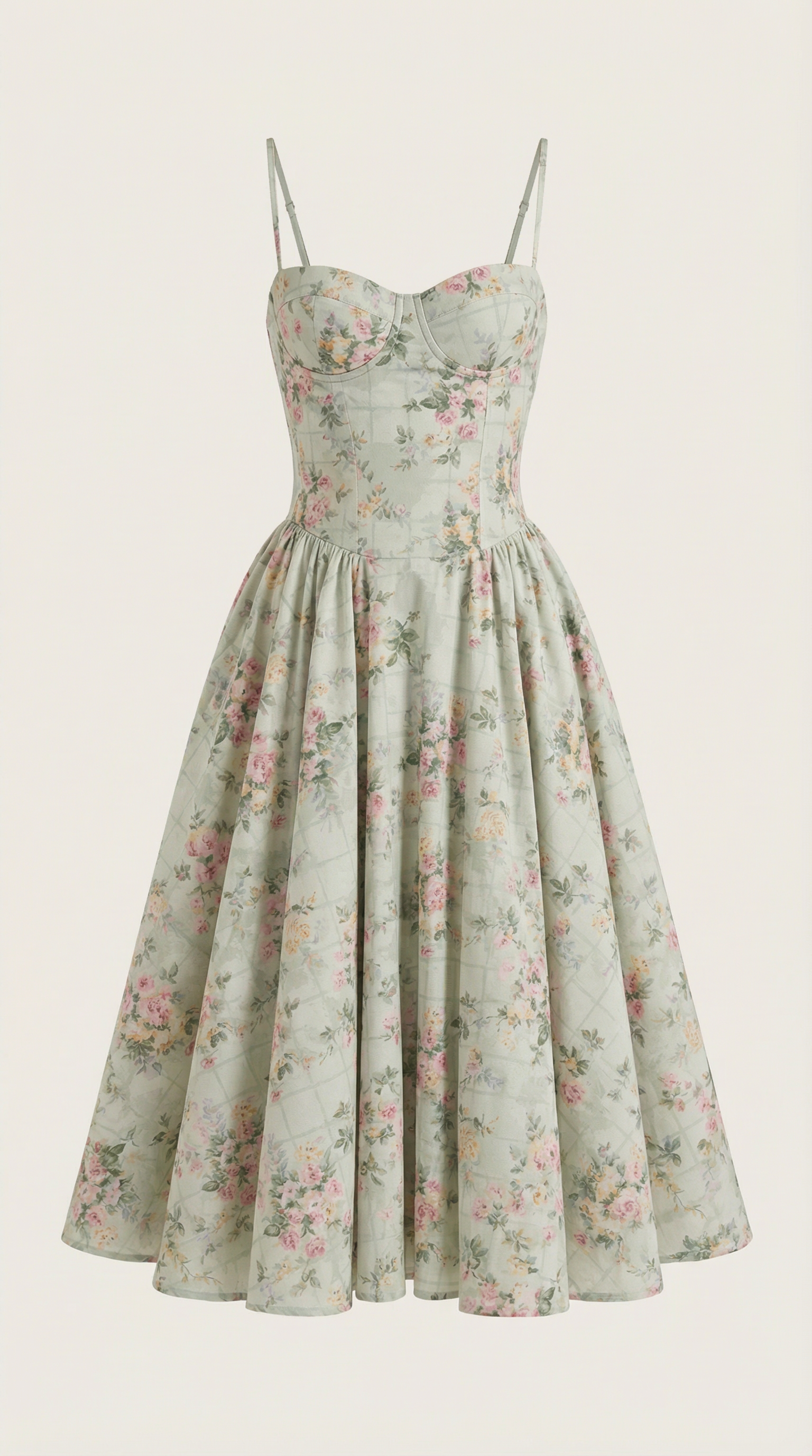 Odette | Midi Corset Floral