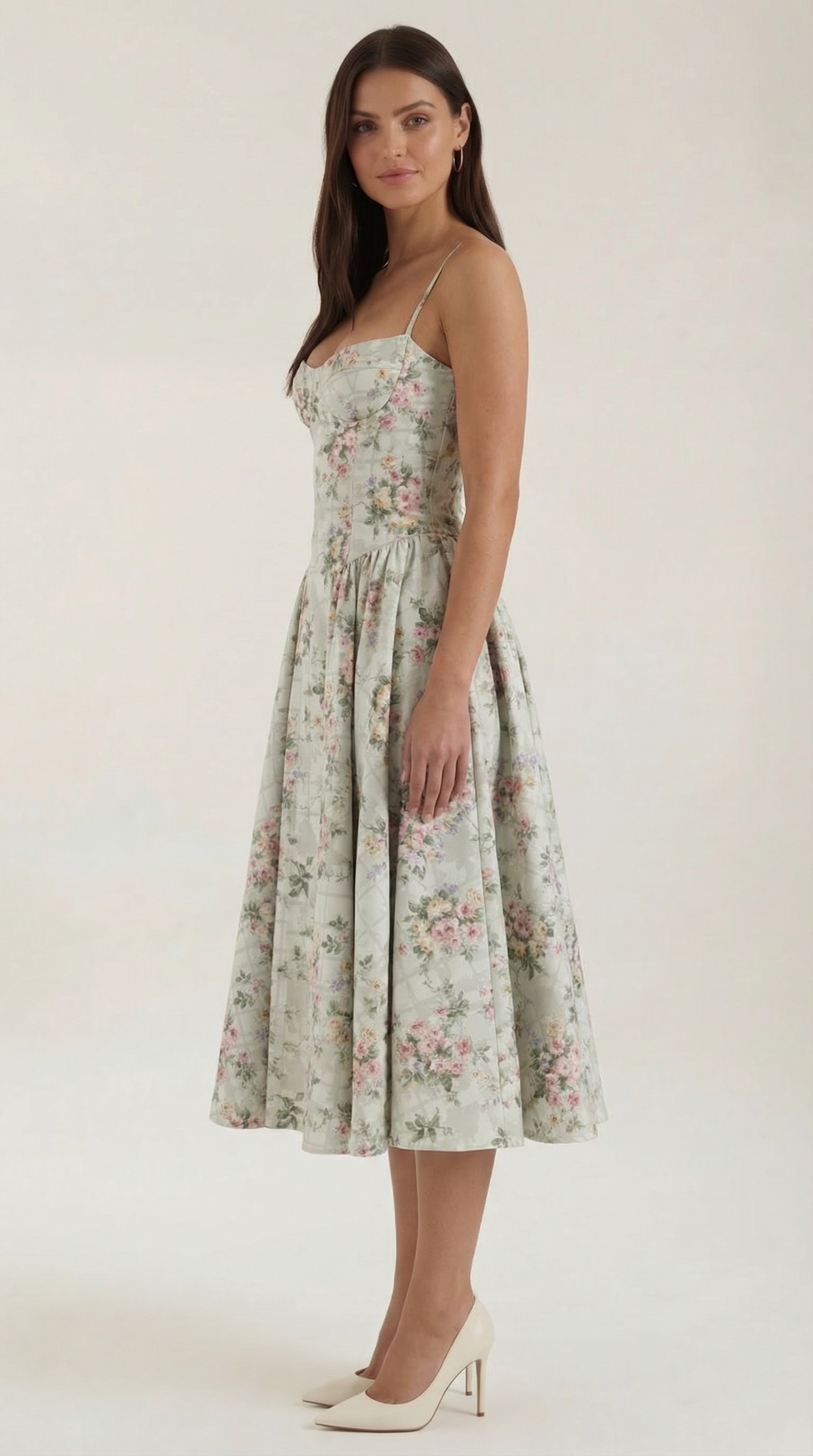 Odette | Midi Corset Floral