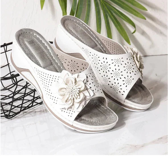 Capri | Sandalias Ortopédicas de Cuero Suave con Soporte de Arco