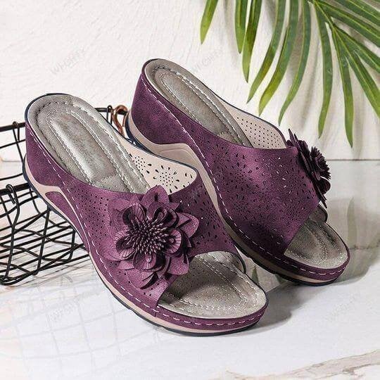 Capri | Sandalias Ortopédicas de Cuero Suave con Soporte de Arco